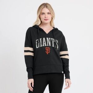 Black Giants Hoodie with Striped Sleeves NWT
